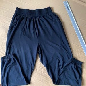 Bobi black cotton harem pants, size xs,